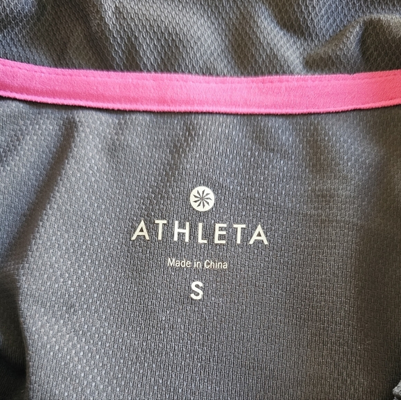 Athleta Birdie Gray Golf Ruched Polo Shirt, Size S - Picture 6 of 6